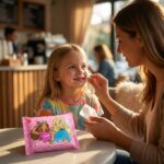 Barbie Desenli 20'li Mini Cep Mendili - Çocuk Kağıt Mendil Paketi - Görsel 3