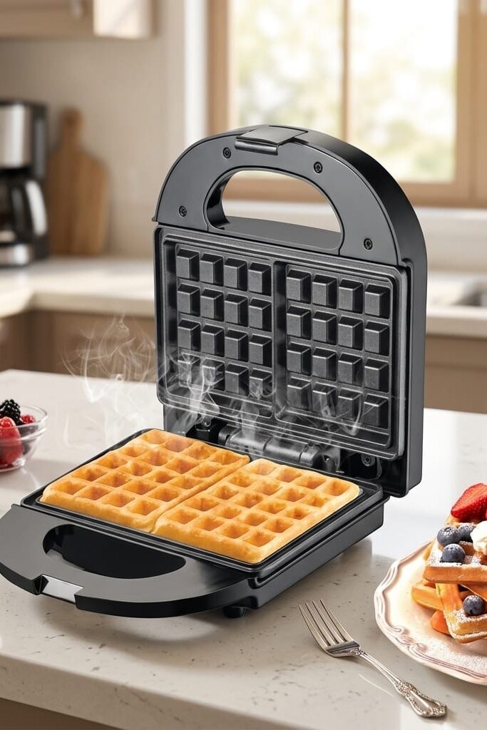 Kiwi KSM 2412W Waffle Makinesi Yapışmaz Plakalı