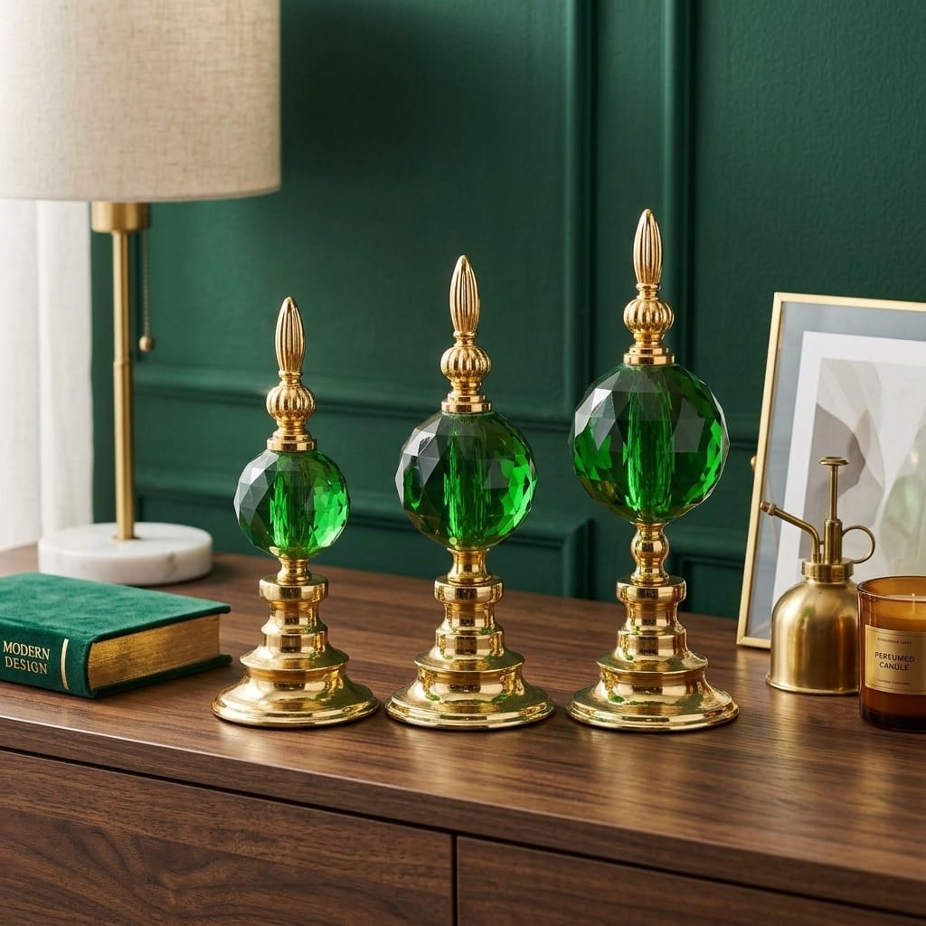 7940647307533-image-1 3'lü Dekoratif Desenli Gold Detaylı Küre Seti