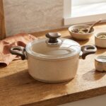 Gülsan 4579 Safran Derin Granit Tencere 18 cm Bej