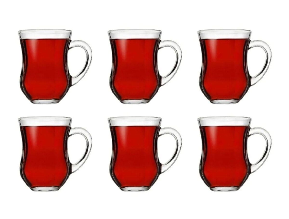 Paşabahçe Dem Kulplu Çay Bardağı 6'lı 142 cc