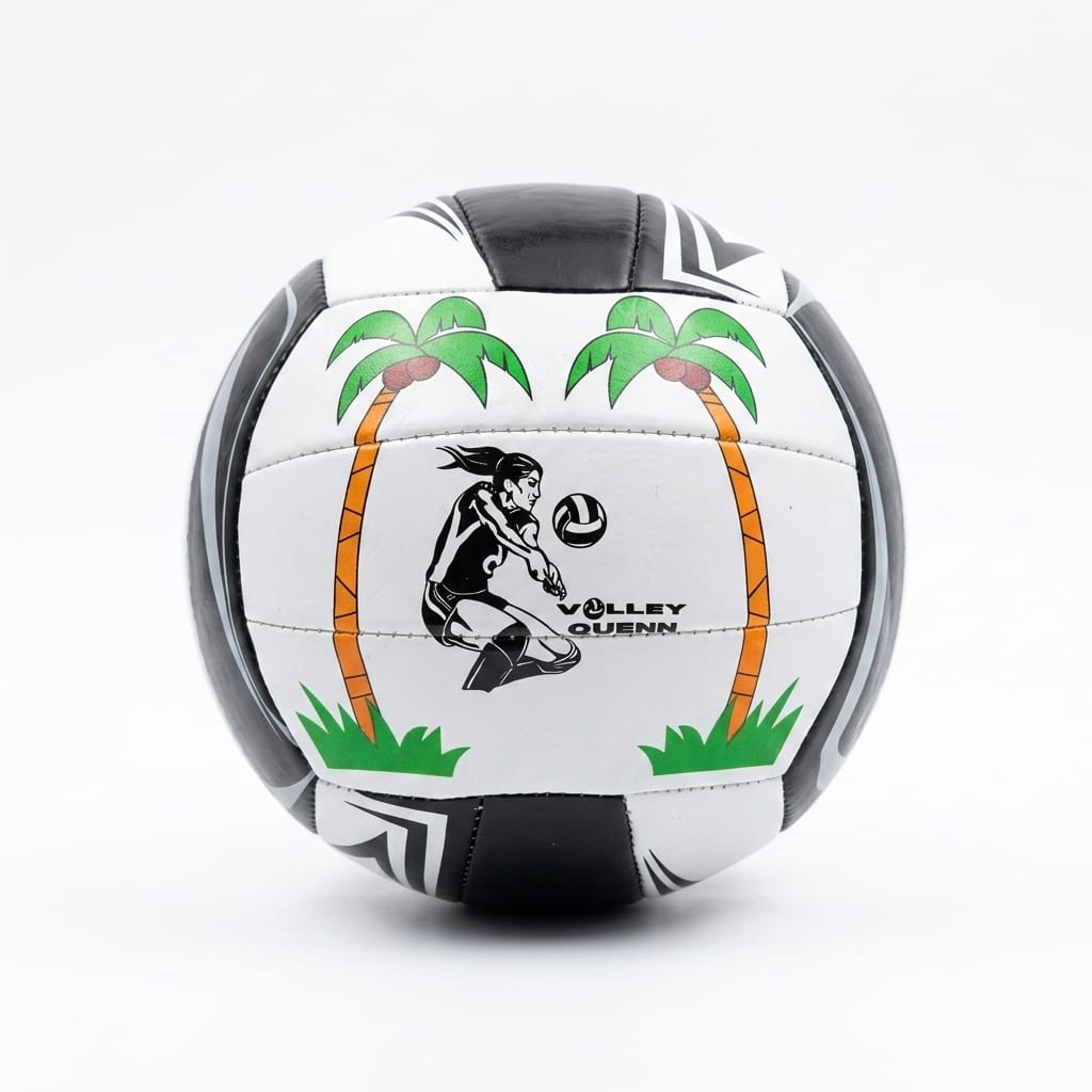 Voleybol Topu Antrenman ve Maç Topu Siyah Desenli