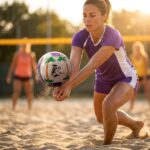 Voleybol Topu Antrenman ve Maç Topu Mor Desenli