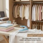 Kiwi Katlanabilir Seyahat Ütüsü 1000W Çelik Tabanlı Mini Ütü