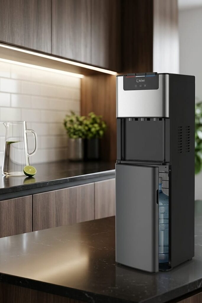 Kiwi KWP-8555 Gizli Damacanalı Sıcak Soğuk Su Sebili Siyah