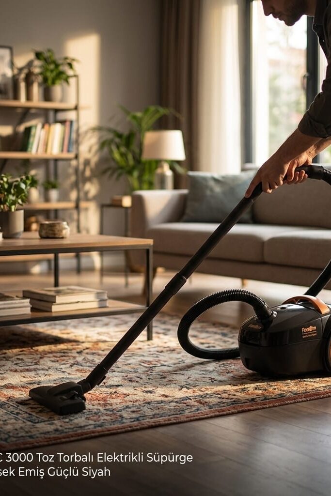 Fantom DC 3000 5 Litre Toz Torbalı Elektrikli Süpürge Siyah
