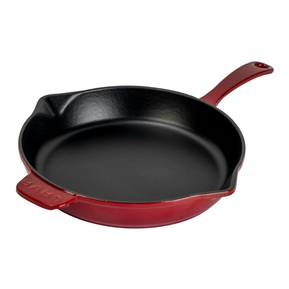 LAVA Yuvarlak Döküm Demir Kızartma Tavası 28 cm Bordo