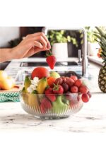 LAV Tokyo 2600 ml Ekstra Büyük Yuvarlak Cam Salata Kasesi