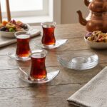 Lav Eva 6'lı Cam Çay Tabağı EVA271