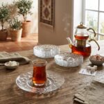LAV Artemis Cam Çay Tabağı 6'lı Set ART269