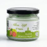 El Yapımı Guava Kokulu Cam Kavanoz Mum