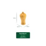 Bambum Guro Doğal Bambu Vazo 9x4,9 cm Dekoratif Vazo