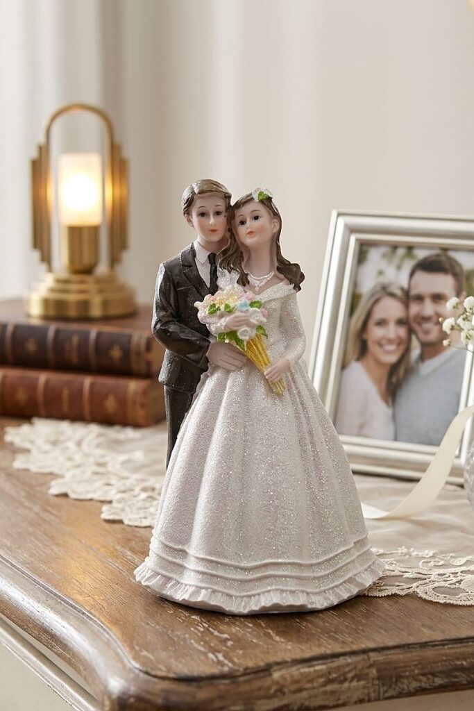 Dekoratif Gelin Damat Biblo Ev ve Ofis Figürü