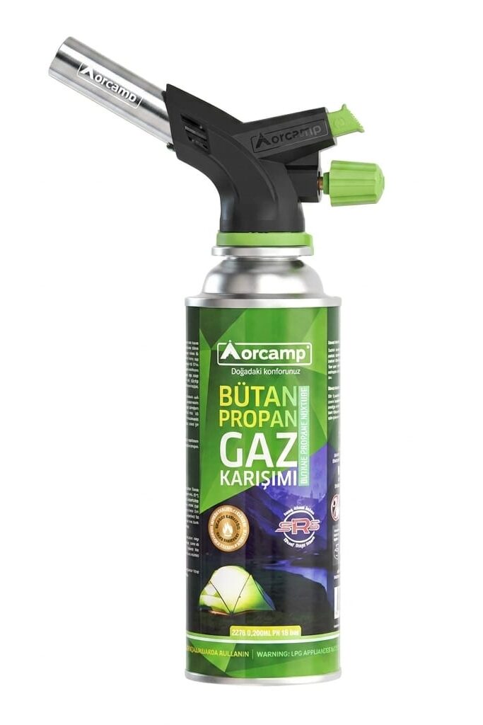 Orcamp CX-500 Çakmaklı Kartuş Pürmüz ve 227 gr Gaz Kartuşu Seti