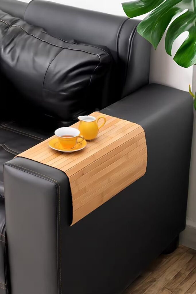 Bambu Koltuk Matı 45x70 cm Katlanabilir Kanepe Yan Sehpa
