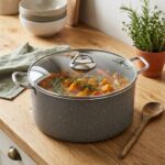 Mehtap 36 cm Gri Granit Derin Dolma Tenceresi - Görsel 2