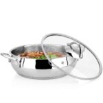 Lines Zeycan Metal Kulp Basık Küre Paslanmaz Çelik Tencere 24 cm - Görsel 2