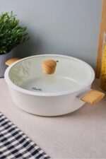Perotti Danish Cook Bej Seramik Karnıyarık Tenceresi 28 cm - Görsel 2