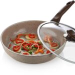 Gülsan Safran Granit Cam Kapaklı Sote Tava 28 cm - Görsel 2