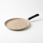 Falez Creamy Granit Krep Tava 24 cm Krem - Görsel 2