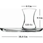 Paşabahçe 96994 İnce Belli Çay Bardağı Seti 2'li 125 cc – Kristal Cam Bardak - Görsel 2