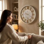 Revello 1453 Serisi 50 cm Dekoratif Beyaz Duvar Saati - Görsel 2