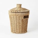 Mien 849 Konik Kapaklı Hasır Küçük Sepet 27x20 cm - Görsel 3
