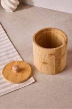 Perotti Pisa Bambu Tekli Baharatlık ve Saklama Kavanozu 11x15 cm - Görsel 3