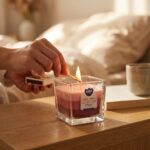 GÖNÜL VANILLA AMBER KOKU KARE BARDAK MUM - Görsel 3