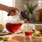 PAÇİ Grinkle 1900 ml Akasya Kapaklı ve Kulplu Cam Sürahi Şeffaf - Görsel 3
