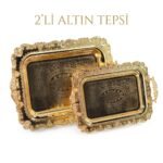 Belariva-Lance 2'li Altın Tepsi Seti P/BLRV-0008 - Görsel 3