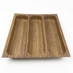 Alberlo Modüler 3 Bölmeli Ahşap Çekmece İçi Kaşıklık 32x34 cm - Görsel 4