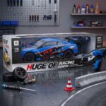 Huge Of 1:10 Ölçekli Uzaktan Kumandalı Şarjlı Yarış Arabası Mavi - Görsel 4
