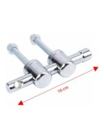 Yuma YM-730 16 cm Krom Kaplama Asma Kilit Milli Kapı Emniyet Aparatı - Görsel 4