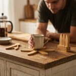 Bambu Katlanır Nihale Seti 3 Lı Standlı Isıya Dayanıklı