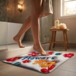 3 Boyutlu Dikdörtgen Banyo Paspası Modern Kaymaz Banyo Halısı