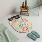 New Life 3 Boyutlu Oval Banyo Paspası 58x38 cm