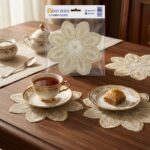 DGN Home P01 Desenli 6'lı Sunum Peçetesi 15 cm