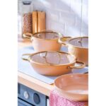 Acar Ultimate Pro 7 Parça Tencere Seti Rosegold BFT-06764 - Görsel 3