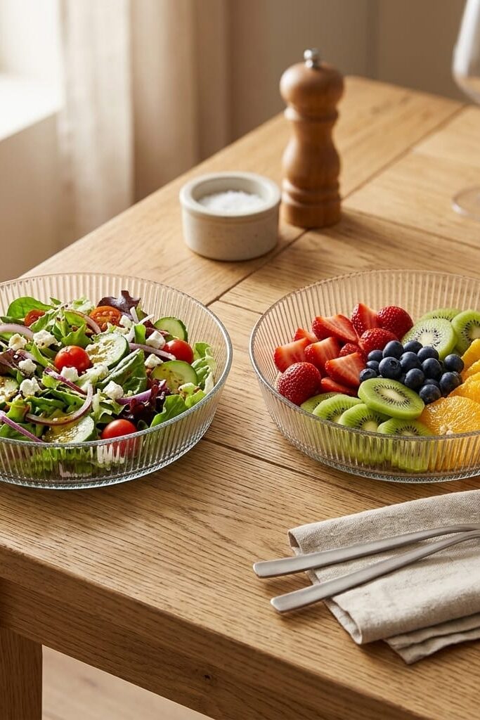 Eksen Zelazo 25 cm Dik Salata Kasesi 2'li Set