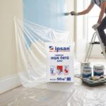 İpsan 50 m² Koruyucu Hışır Örtü 4x12.5 Metre Şeffaf İnşaat Boya Örtüsü