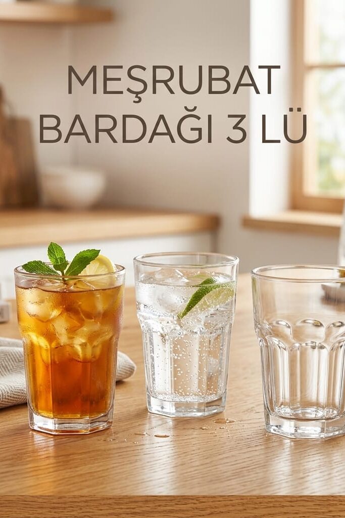 LAV Ara 3'lü Meşrubat Bardağı Seti 200 cc