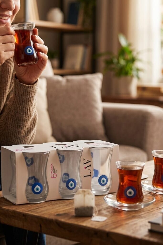 LAV 6 Parça Çay Bardağı Seti 115 cc