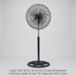 Cezer Tech 18 İnç 46 cm 3'ü 1 Arada Endüstriyel Vantilatör Siyah