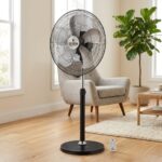 Airking 150W Sanayi Tipi Ayaklı Vantilatör 50 cm 5 Kanatlı Uzaktan Kumandalı