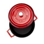 Lava Trendy Yuvarlak Kırmızı 24 cm Derin Döküm Tencere
