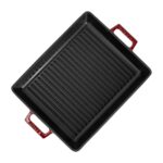 Lava Döküm Dikdörtgen Izgara Tavası 26x32cm Bordo