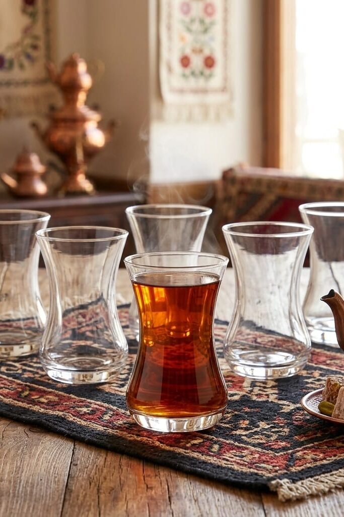 LAV Asena Cam Çay Bardağı 6 Kişilik 125 ml