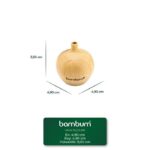 Bambum Forli Doğal Bambu Mini Vazo 5,5x4,9 cm Dekoratif Obje