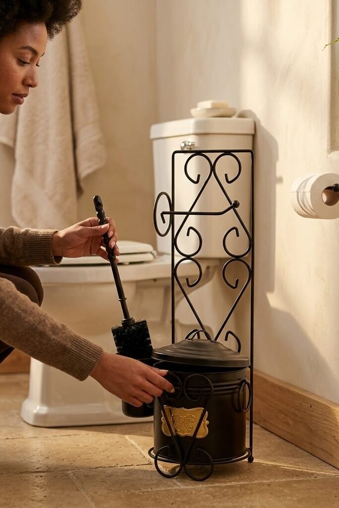 Perforce 1050 Fırçalı Paslanmaz Çelik Çöp Kovası 12 Litre